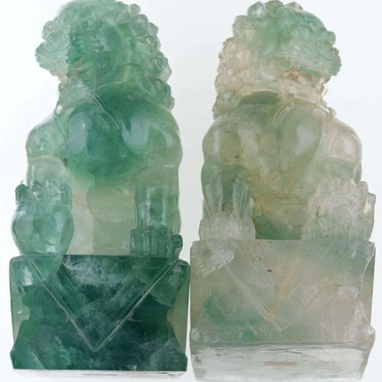 Chinese Republic period Quartz Foo lions - Estate Fresh Austin