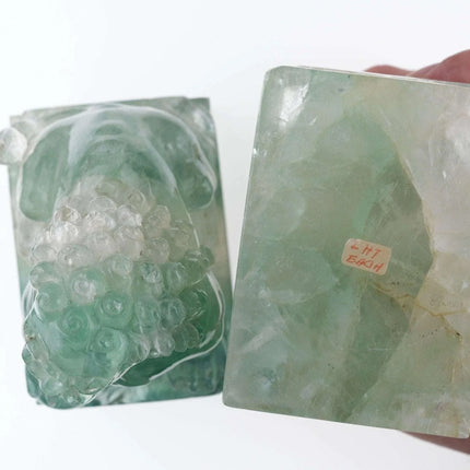 Chinese Republic period Quartz Foo lions - Estate Fresh Austin