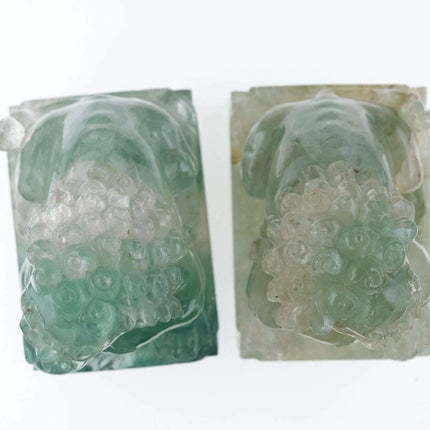 Chinese Republic period Quartz Foo lions - Estate Fresh Austin