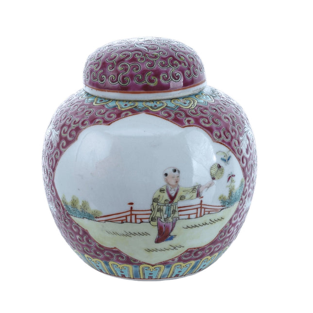 Chinese Republic Period Tea Jar with lid - Estate Fresh Austin