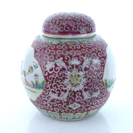 Chinese Republic Period Tea Jar with lid - Estate Fresh Austin