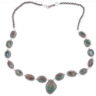 Chris Etsitty Navajo Sterling and chunky boulder turquoise necklace - Estate Fresh Austin