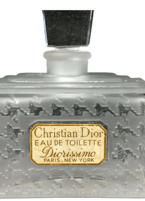 Christian Dior Diorissimo Frosted Perfume Bottle - Estate Fresh Austin