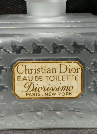 Christian Dior Diorissimo Frosted Perfume Bottle - Estate Fresh Austin