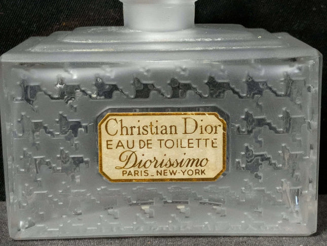 Christian Dior Diorissimo Frosted Perfume Bottle - Estate Fresh Austin