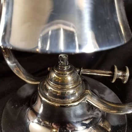Christopher Dresser designed Hukin & Heath Art Nouveau Silverplate Spirit Kettle - Estate Fresh Austin
