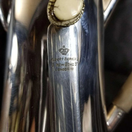 Christopher Dresser designed Hukin & Heath Art Nouveau Silverplate Spirit Kettle - Estate Fresh Austin