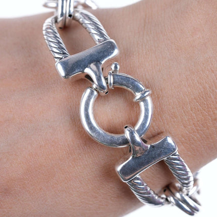 Chunky Retro Sterling link bracelet - Estate Fresh Austin