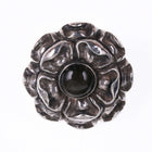 Circa 1935-1948 Matilde Poulat Repousse Sterling Black Cat's Eye pin - Estate Fresh Austin