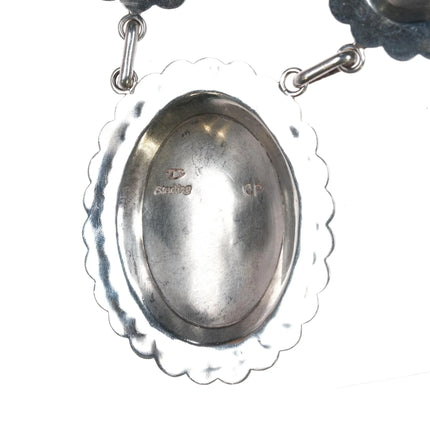 Clendon Pete Navajo for Rocking Horse Ranch sterling concho necklace - Estate Fresh Austin