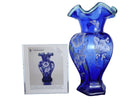 Cobalt Fenton 75th Anniversary Vase with collector cards/calendar - Estate Fresh Austin