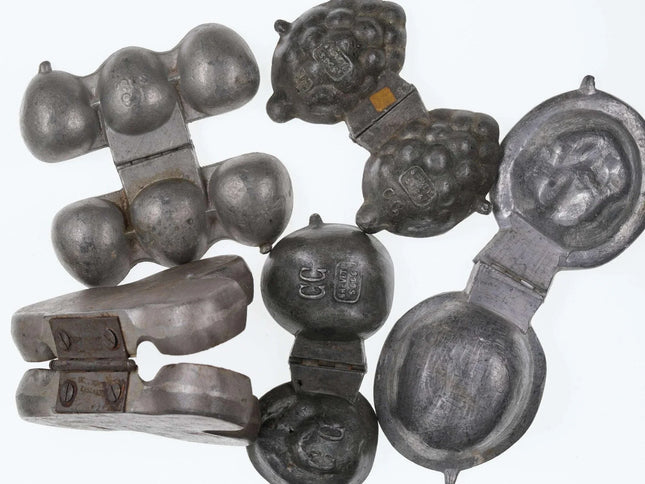 Collection Antique Pewter Ice Cream molds - Estate Fresh Austin