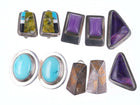 Collection Native American/Southwestern sterling clip-on earrings - Estate Fresh Austin