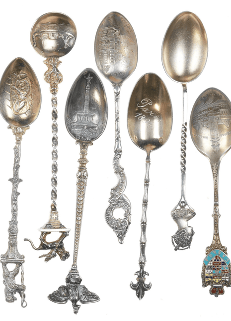 Collection of Antique Stering and 800 silver demitass spoons - Estate Fresh Austin