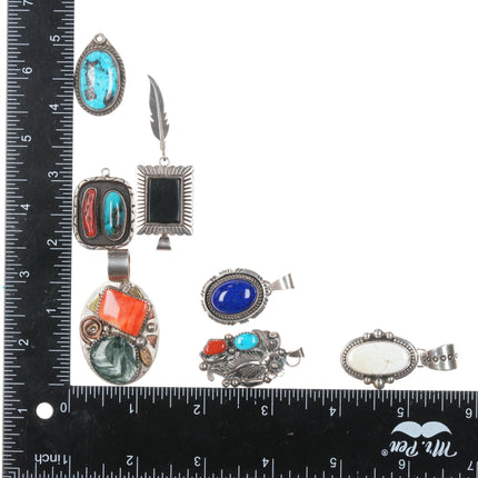 Collection of Native American/southwestern sterling pendants - Estate Fresh Austin