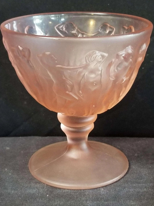 Consolidated Dancing Nymphs Pink Satin Sherbet Women Period Art Deco Depres - Estate Fresh Austin