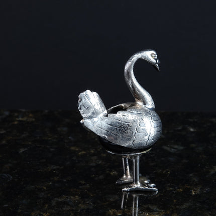 Mexican Plateado Silver Wobbling flamingo on Onyx ball