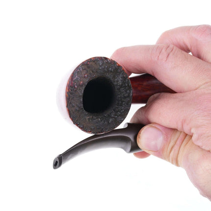 Danish Bari Special Handcut Smooth Freehand (7200) Tobacco Pipe - Estate Fresh Austin