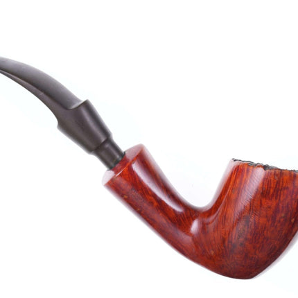 Danish Bari Special Handcut Smooth Freehand (7200) Tobacco Pipe - Estate Fresh Austin