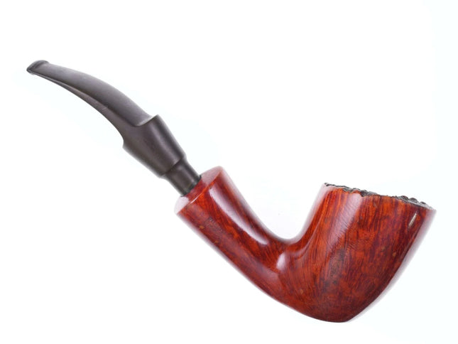 Danish Bari Special Handcut Smooth Freehand (7200) Tobacco Pipe - Estate Fresh Austin