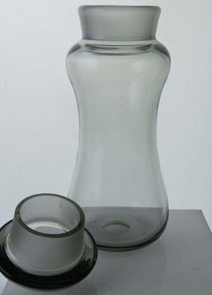 Danish Mid Century Modern Holmegaard Per Lutkin Smoke Cocktail Shaker / Decanter - Estate Fresh Austin