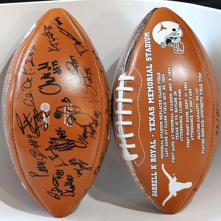 Darrell Royal Texas Memorial Stadium 4 Time National Championships Signed Footba - Estate Fresh Austin