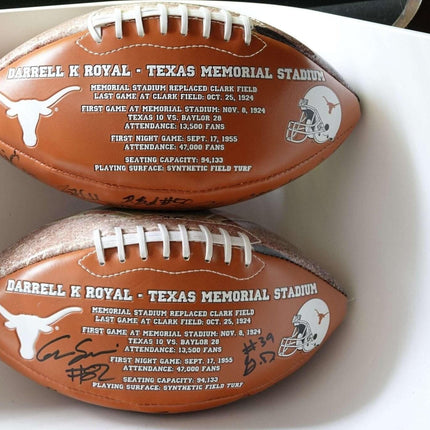 Darrell Royal Texas Memorial Stadium 4 Time National Championships Signed Footba - Estate Fresh Austin