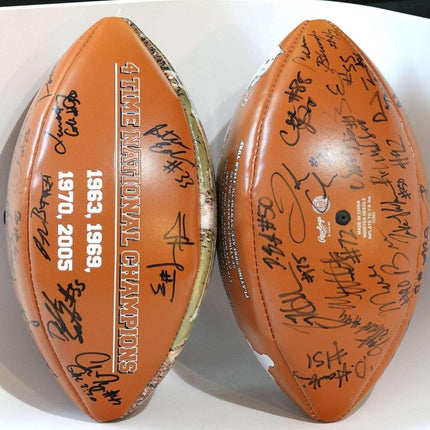 Darrell Royal Texas Memorial Stadium 4 Time National Championships Signed Footba - Estate Fresh Austin