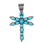 Darrin Livingston Navajo Sterling Sleeping Beauty turquoise Dragonfly pendant - Estate Fresh Austin