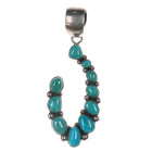 Davey Morgan Navajo Sterling turquoise cluster pendant - Estate Fresh Austin