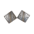 David Reeves Navajo 14k gold/sterling earrings - Estate Fresh Austin