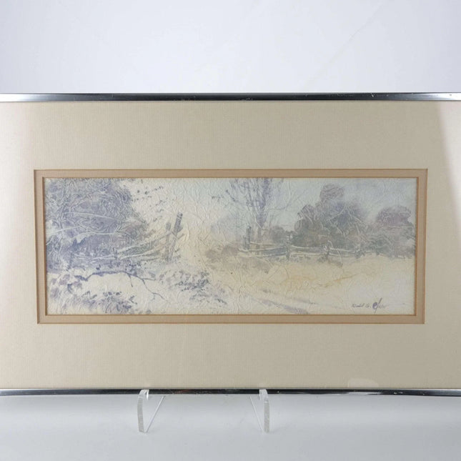 David S Clow Kansas City Listed Artist Impressionism Watercolor on handmade pape - Estate Fresh Austin