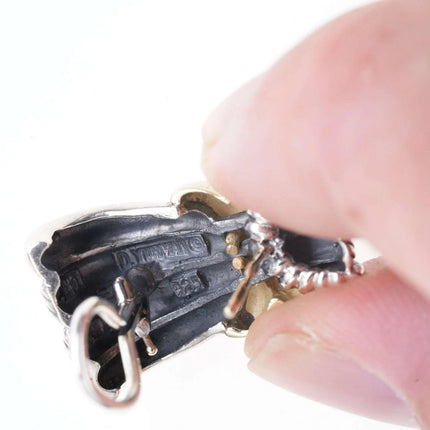 David Yurman 14K Yellow Gold Sterling Silver Double "X" Twisted Cable earrings - Estate Fresh Austin