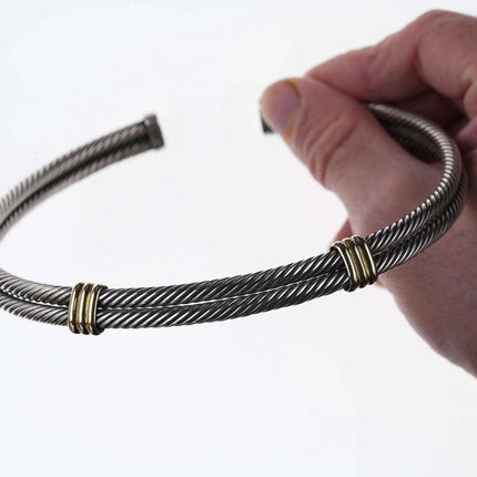 David Yurman Sterling/14k Collar necklace - Estate Fresh Austin