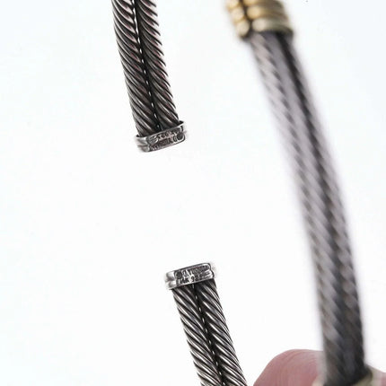 David Yurman Sterling/14k Collar necklace - Estate Fresh Austin