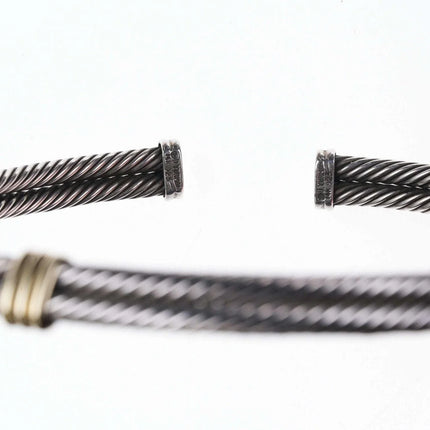 David Yurman Sterling/14k Collar necklace - Estate Fresh Austin