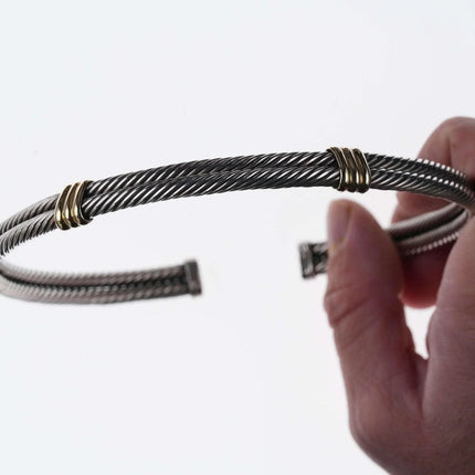 David Yurman Sterling/14k Collar necklace - Estate Fresh Austin