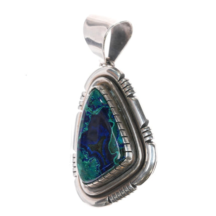 Delbert Vandever Navajo Azurite sterling pendant - Estate Fresh Austin