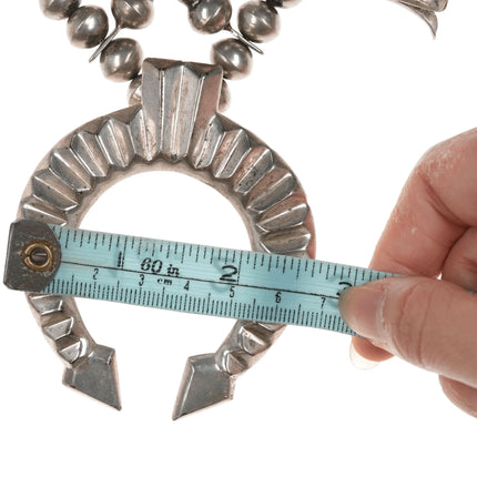 Della & Francis James Navajo silver squash blossom necklace - Estate Fresh Austin