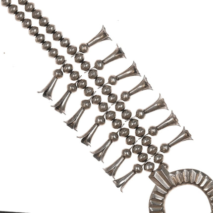 Della & Francis James Navajo silver squash blossom necklace - Estate Fresh Austin