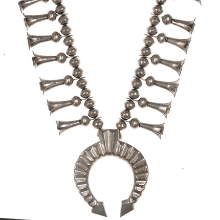 Della & Francis James Navajo silver squash blossom necklace - Estate Fresh Austin