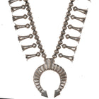 Della & Francis James Navajo silver squash blossom necklace - Estate Fresh Austin