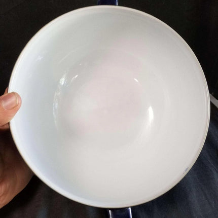 Denby Baroque Cobalt Blue Art Nouveau Covered Casserole 2 qt England Discontinue - Estate Fresh Austin