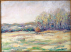 Dewey Bradford (1896-1985) Austin Texas Landscape c1920's Oil on Canvas Board - Estate Fresh Austin