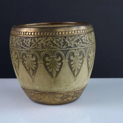 Dini & Cellai Italian Bronze Mounted Terracotta Cachepot - Estate Fresh Austin