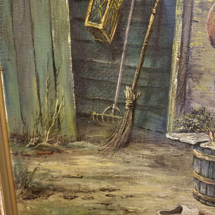 Dutch Country Painting J.C. Van Wassenaar Listed Artist 20.5" x 24" canvas - Estate Fresh Austin