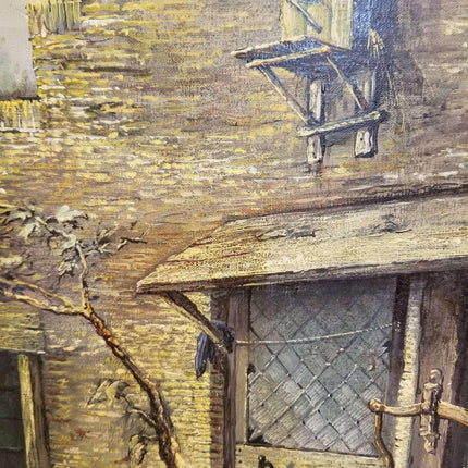 Dutch Country Painting J.C. Van Wassenaar Listed Artist 20.5" x 24" canvas - Estate Fresh Austin