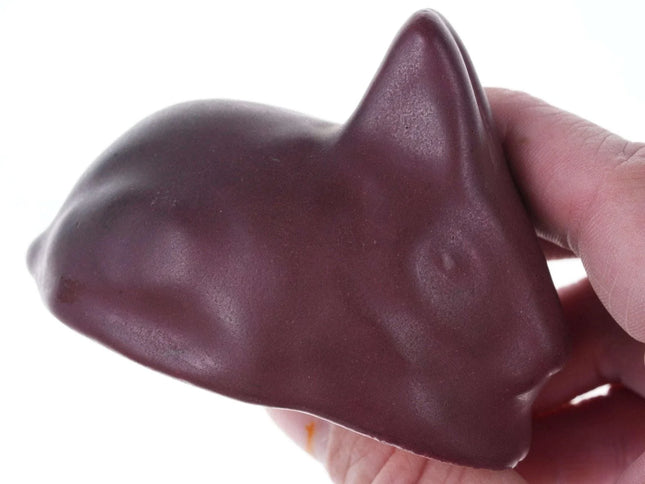 Early 1920's Van Briggle Rabbit Paperweight in mulberry - Estate Fresh Austin