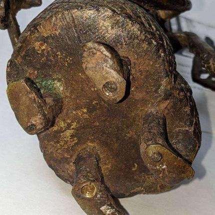 Early African Benin Kingdom Bronze Double Warrior Figure Nigeria Bini - Estate Fresh Austin