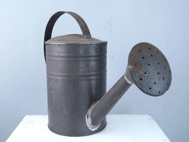 Early Antique Primitive Childs Soldered tin Watering can - Estate Fresh Austin